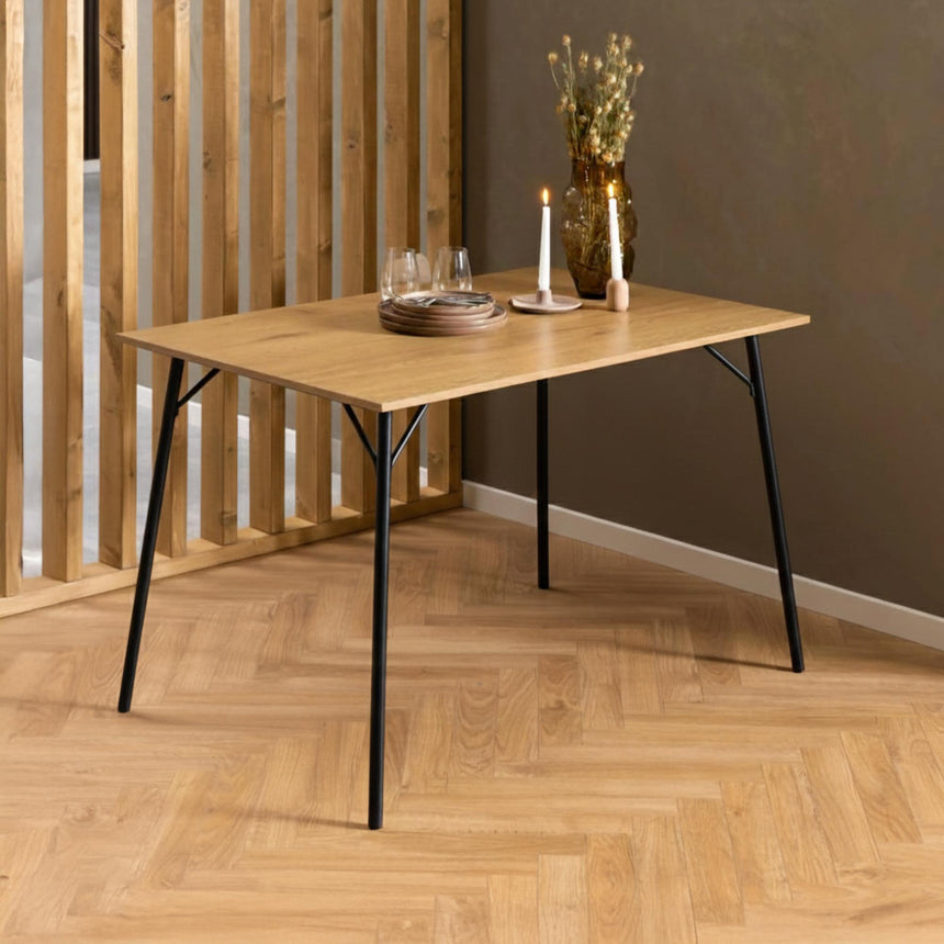 Peru Dining Table - 4 Seater - 120cm - Oak