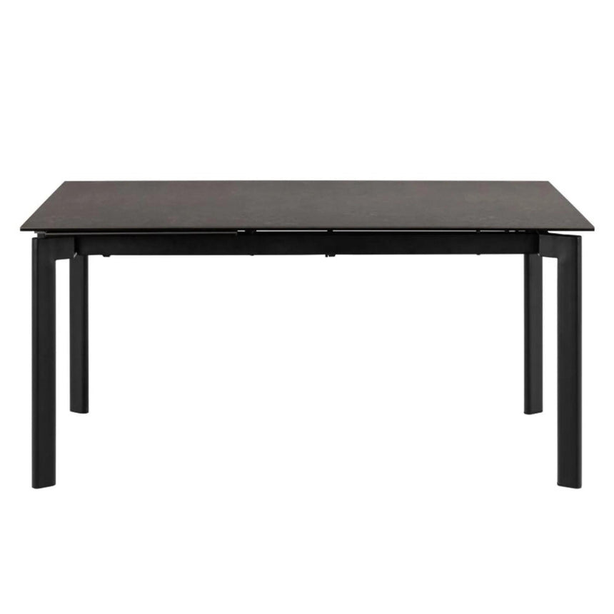 Palermo Extending Dining Table - 6-10 Seater - 180cm-240cm - Black Ceramic