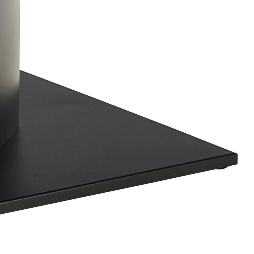 Marbella Dining Table - 8 Seater - Pedestal - 200cm - Black Ceramic