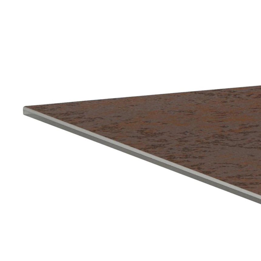 Marbella Dining Table - 8 Seater - Pedestal - 200cm - Rusty Brown Ceramic