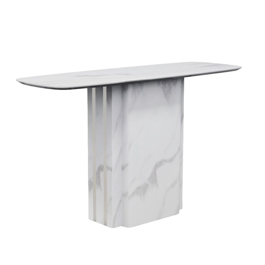 Antonio Console Table - White Marble