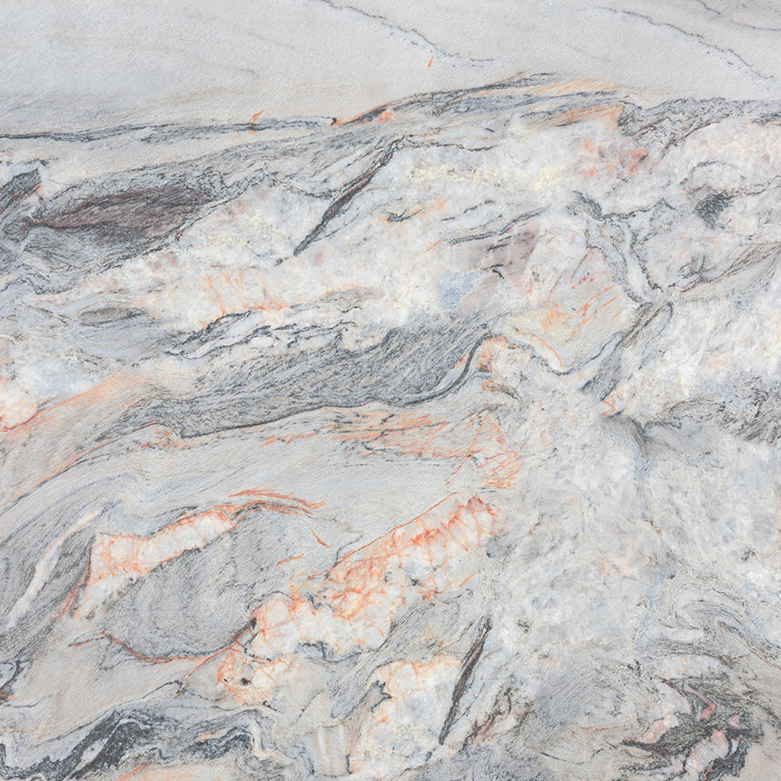 Enterprise Dining Table - Grey Marble - Brass Base - Sizes Available