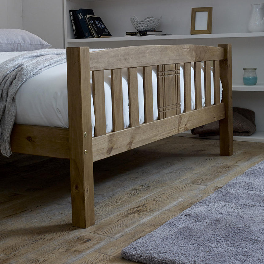 Saint Wooden Bed - Sizes Available