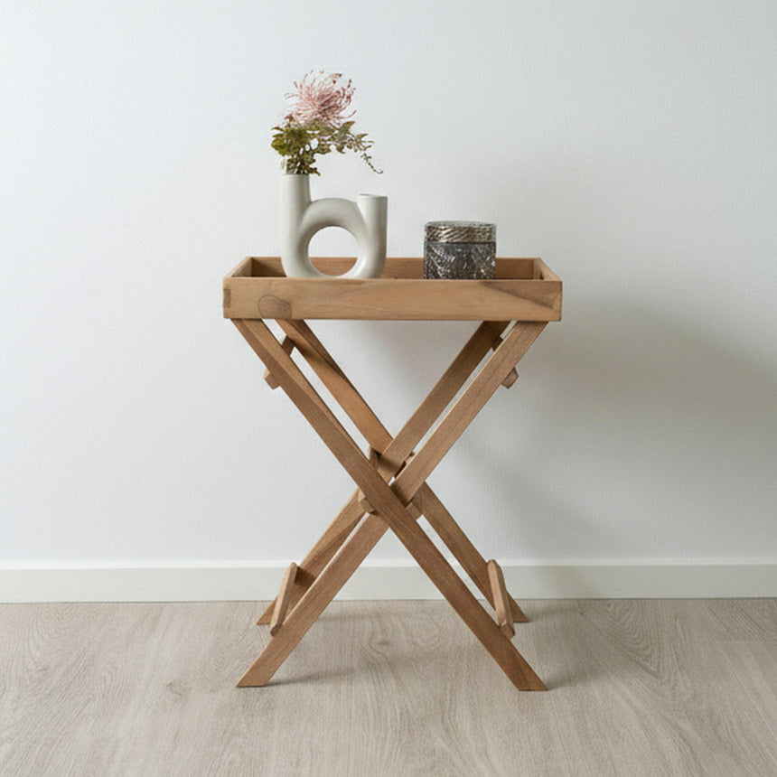 Ronda Tray Table - Small - Teak Wood