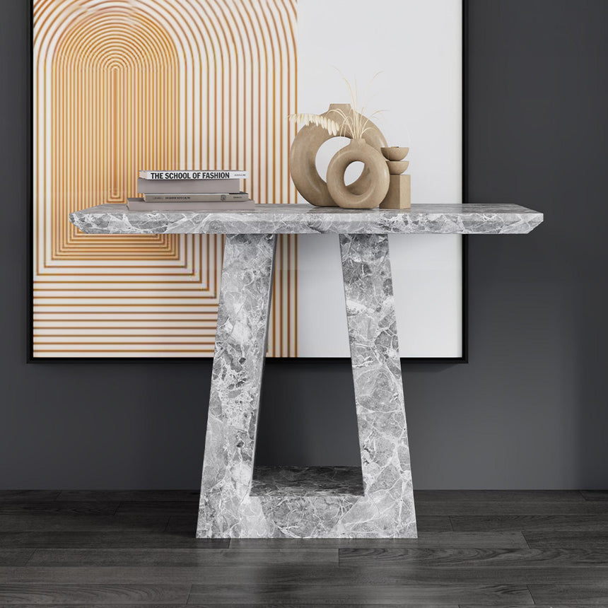 Milan Console Table - Grey Marble
