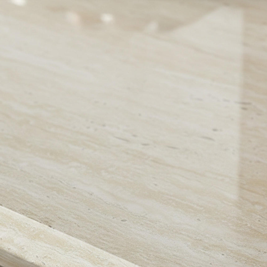 Milan Coffee Table - Travertine Beige Engineered Marble