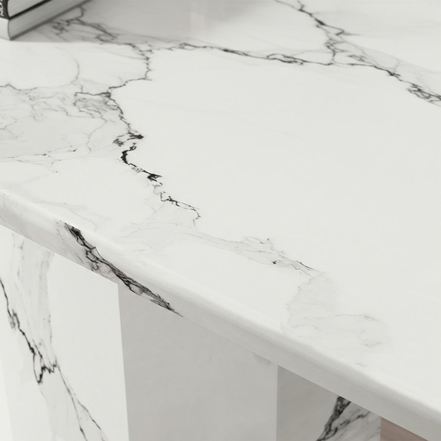 Naples Console Table - White Marble