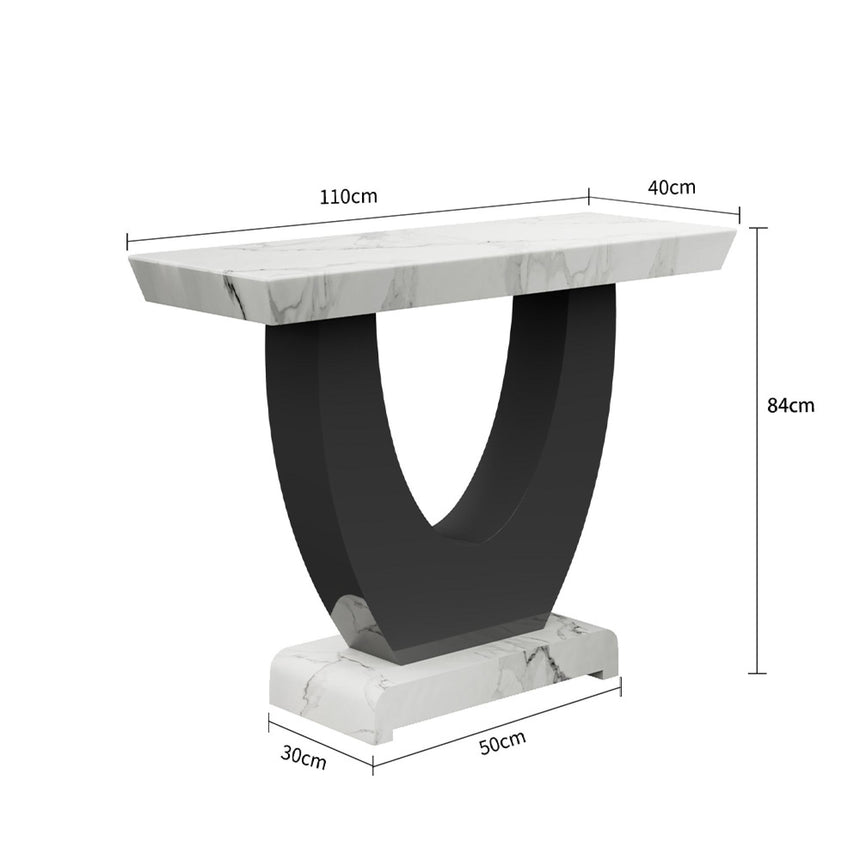 Madrid Console Table - White Marble