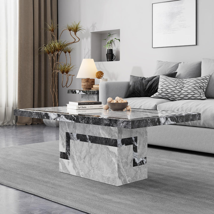 Venice Coffee Table - Armani Grey Engineered Marble