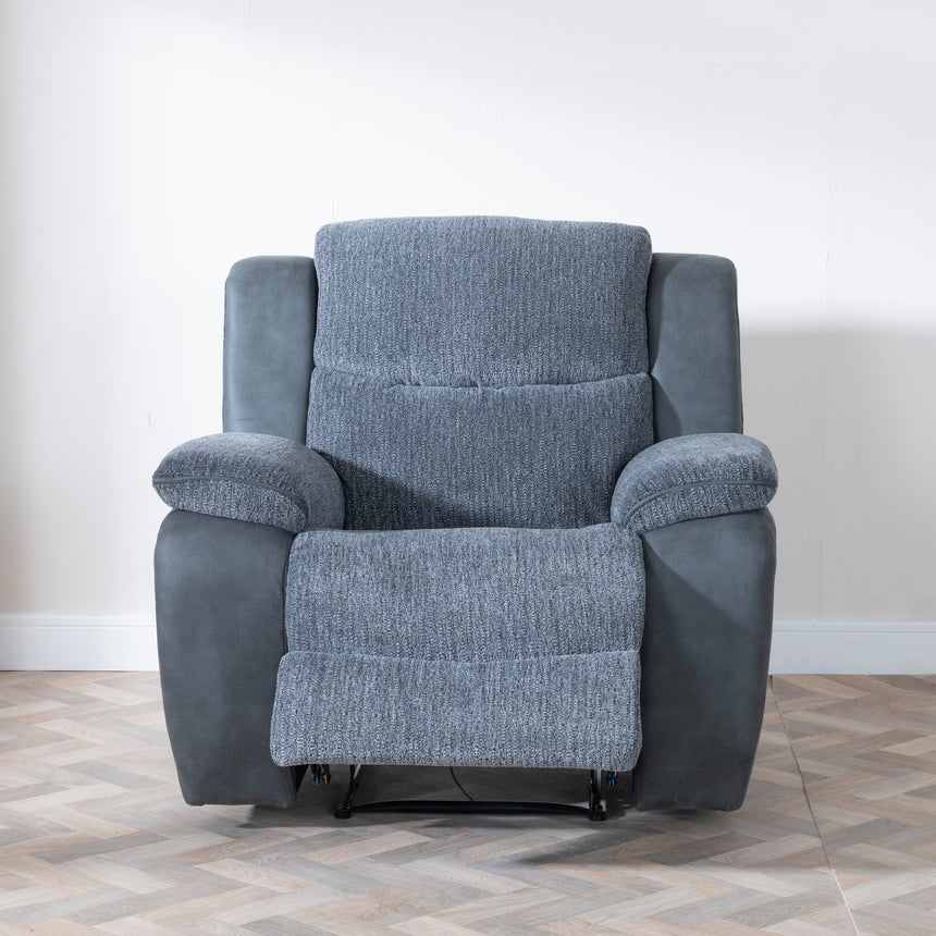 Bexley Grey Fabric Recliner Armchair