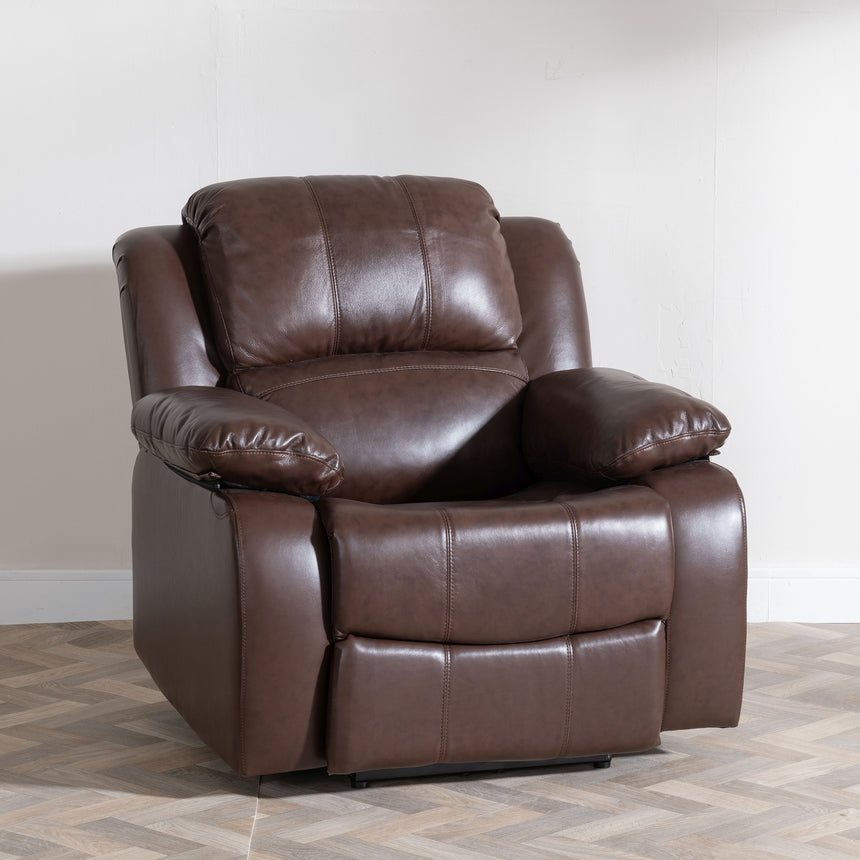 Shoreditch Leather Recliner Armchair
