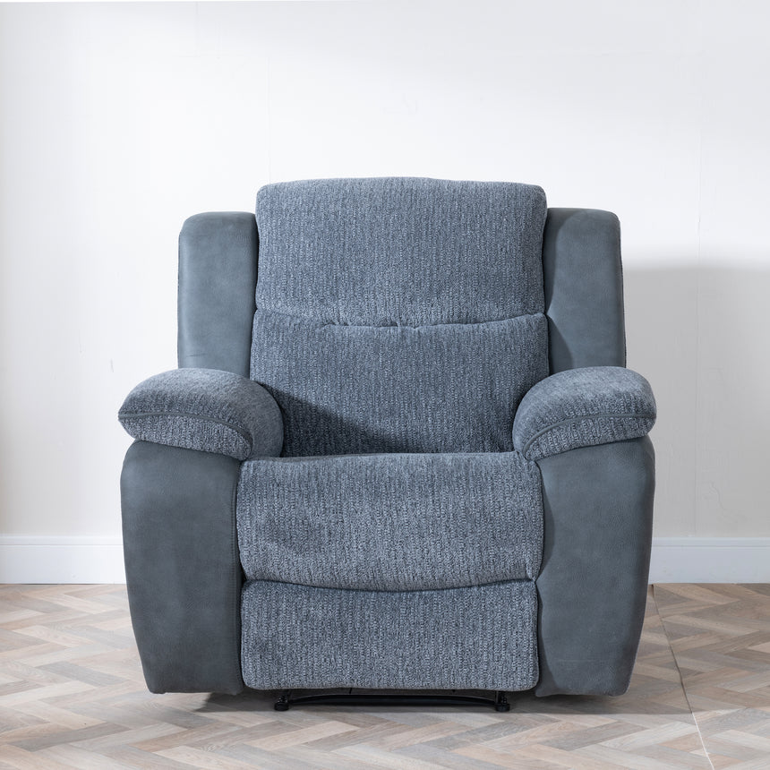 Bexley Grey Fabric Recliner Armchair