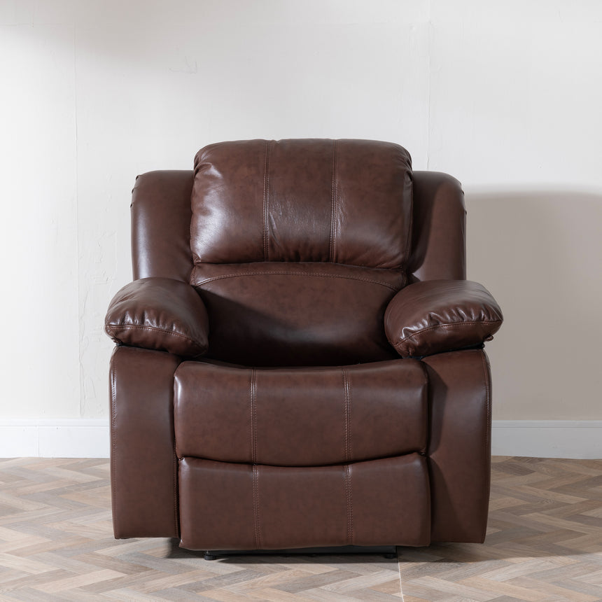 Shoreditch Leather Recliner Armchair