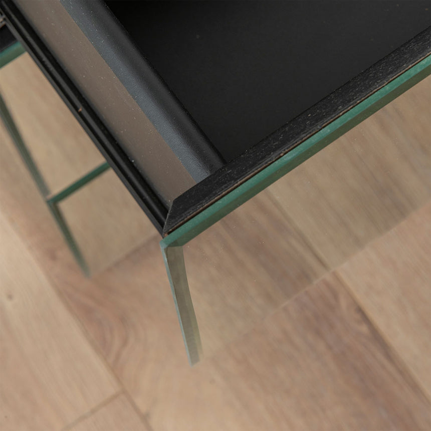 Messina Mirrored 3 Drawer Bedside Cabinet