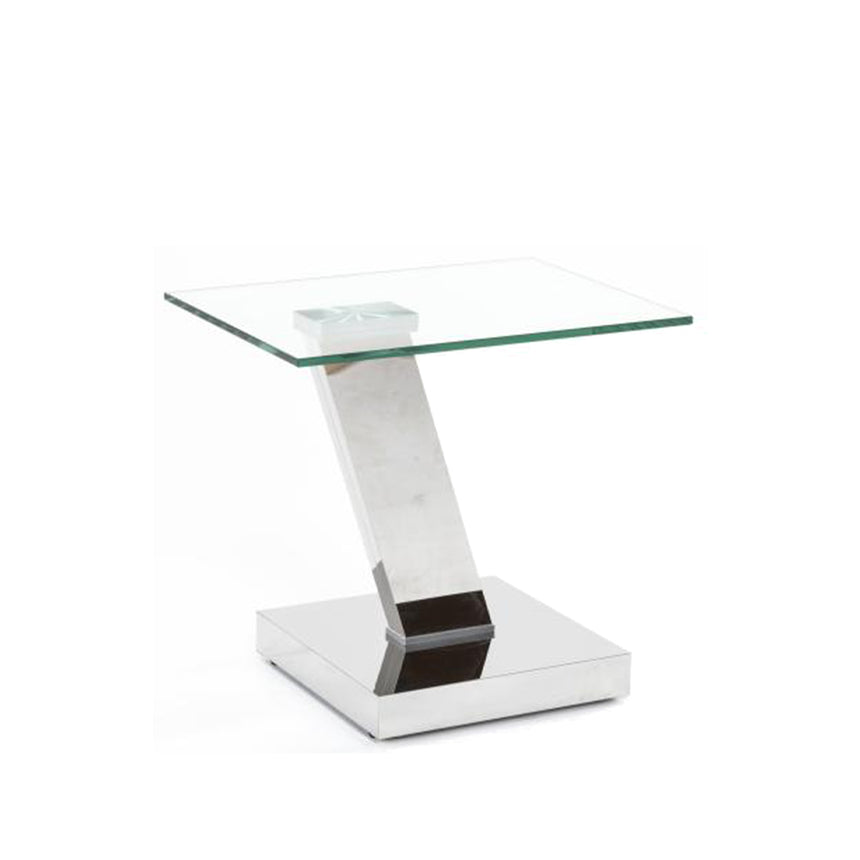 Parma Glass Top Side Table