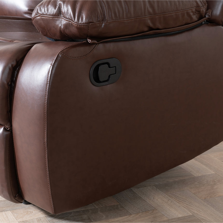 Shoreditch Leather 2 Seater Recliner Sofa