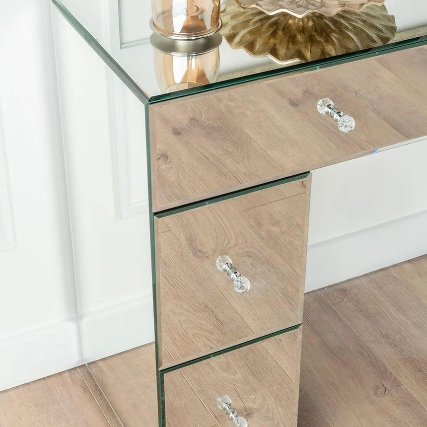 Messina Mirrored 6 Drawer Dressing Table