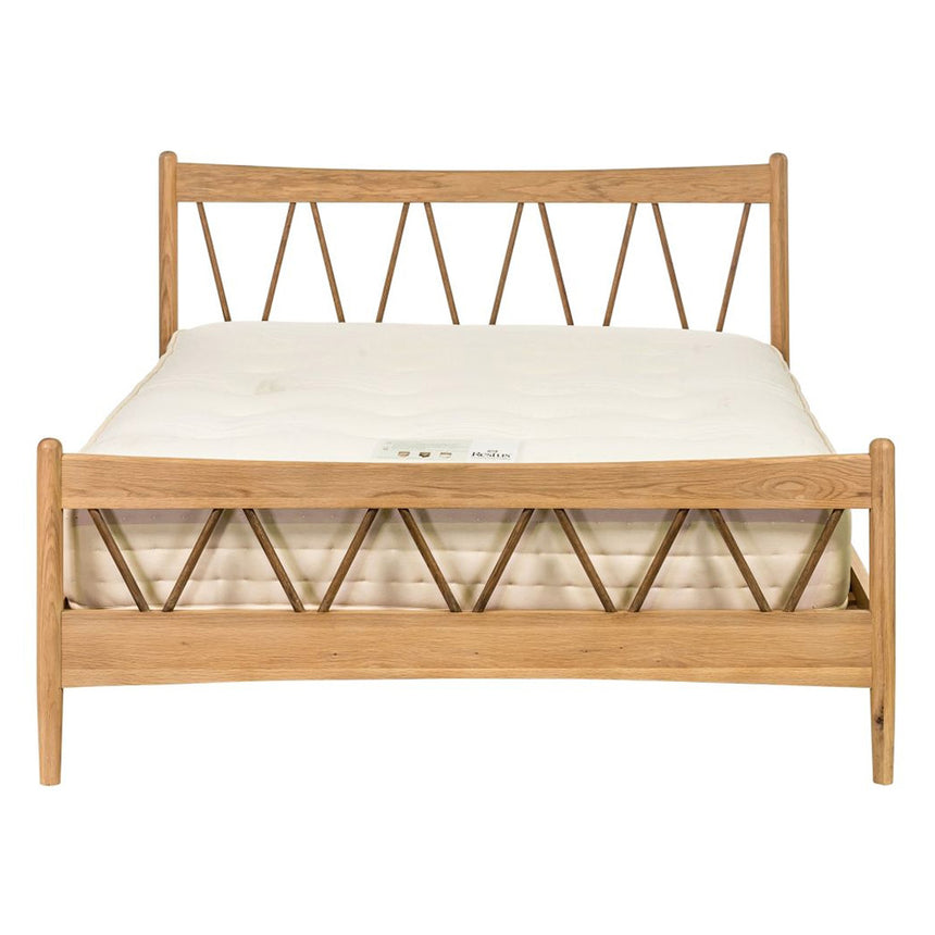 Connecticut Natural Oak High Foot End 4ft 6in Double Bed