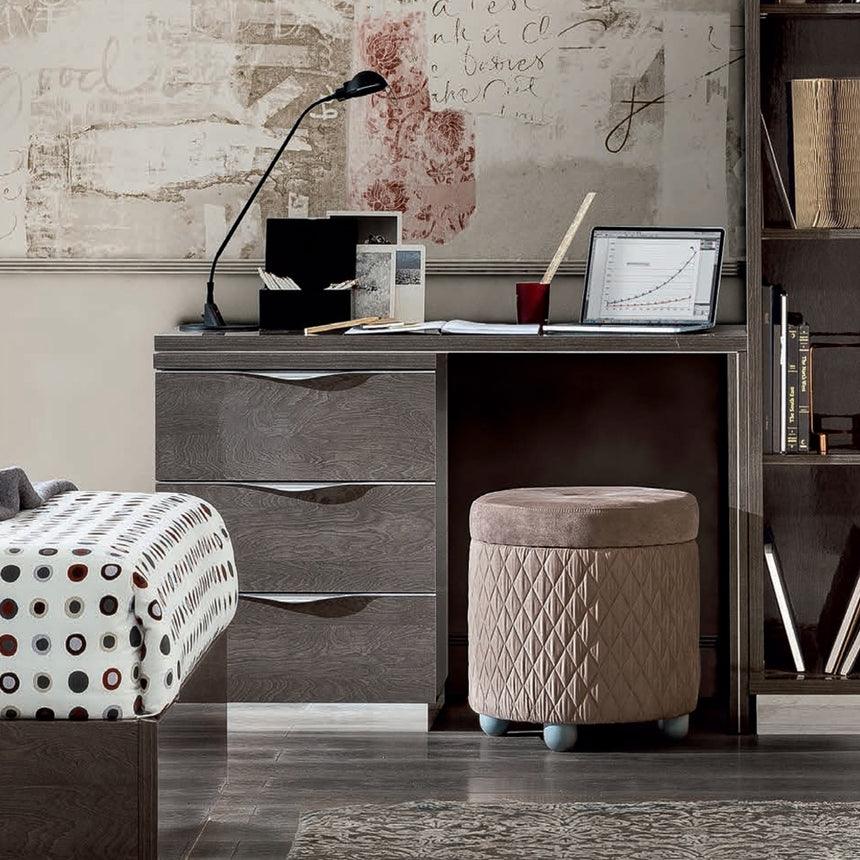 Modum Platinum Italian Pedestal Writing Desk