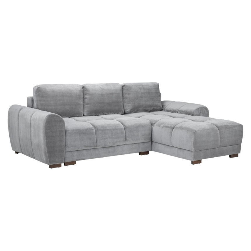 Azzuro Grey Universal Corner Sofabed with Storage