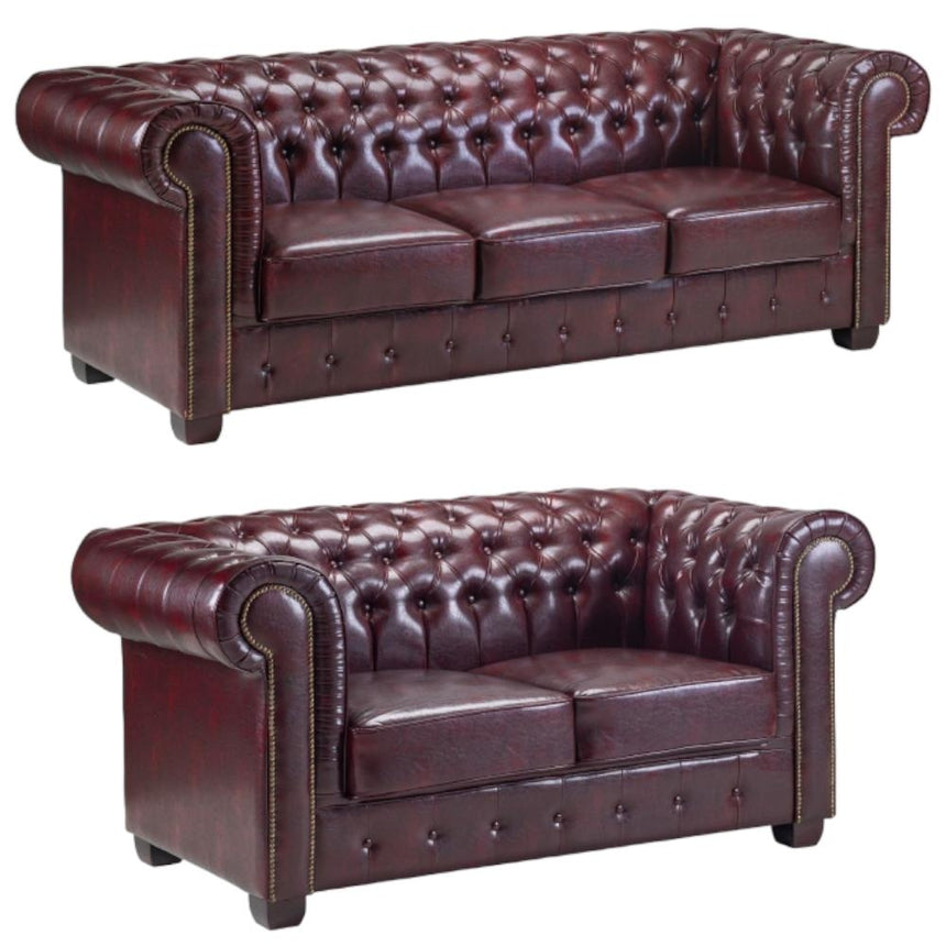 Chesterfield Oxblood Red Armchair