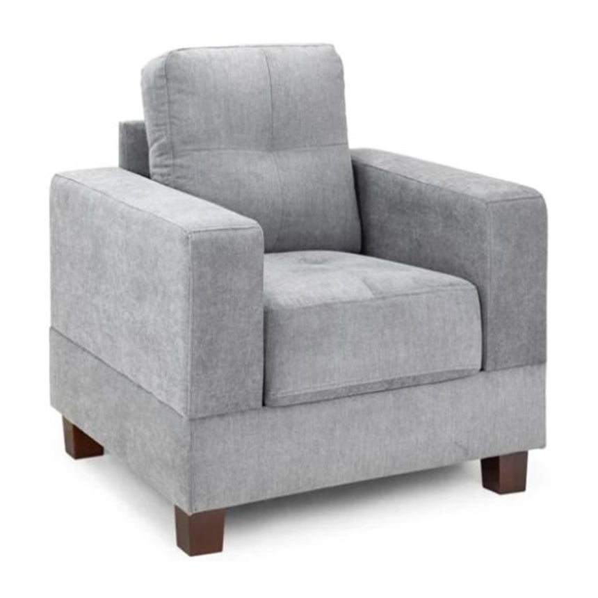 Cappi Grey Fabric Armchair