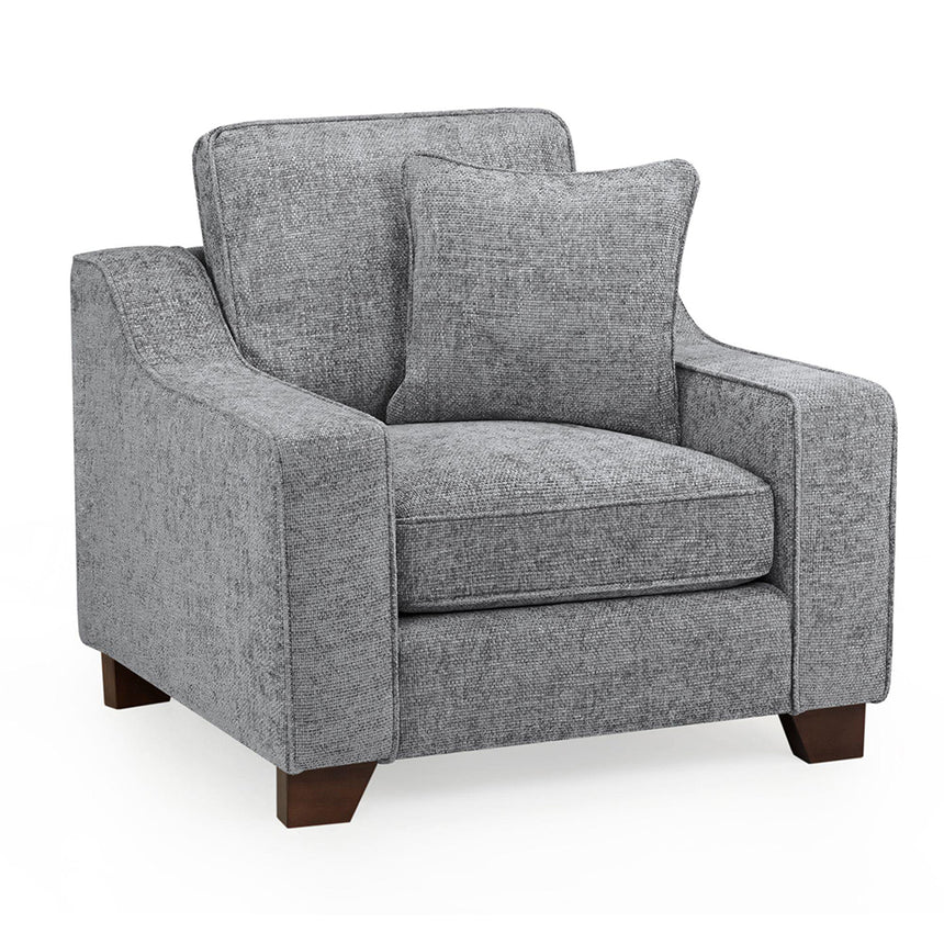 Cirrus Slate Grey Fabric Armchair