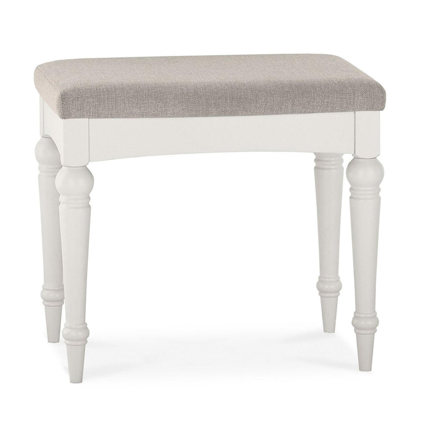 Bentley Designs Montreux Soft Grey Pebble Grey Fabric Stool