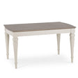 Bentley Designs Montreux Grey Washed Oak and Soft Grey 4 Seater Extending Dining Table