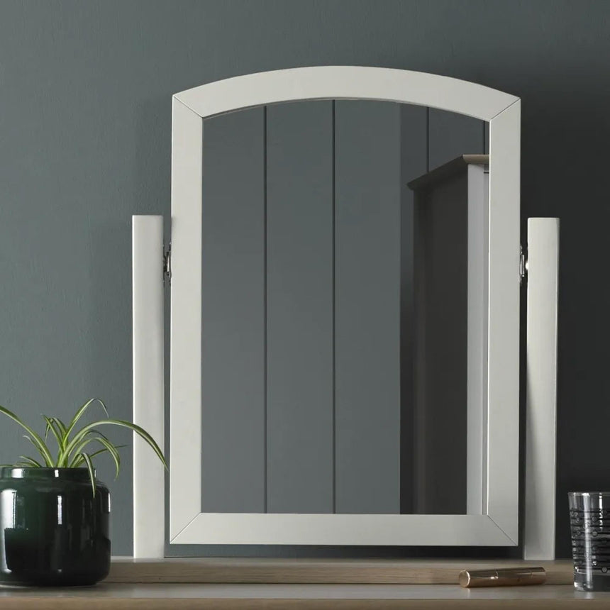 Bentley Designs Whitby Scandi Oak and Soft Grey Vanity Mirror