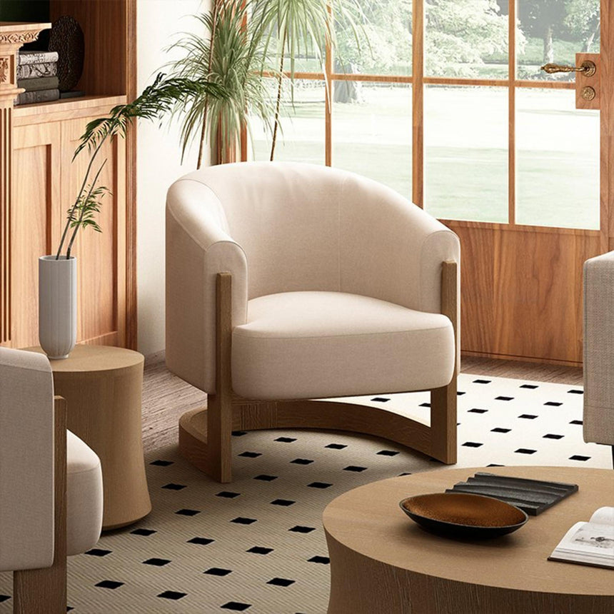 Lennox Natural Fabric Tub Chair