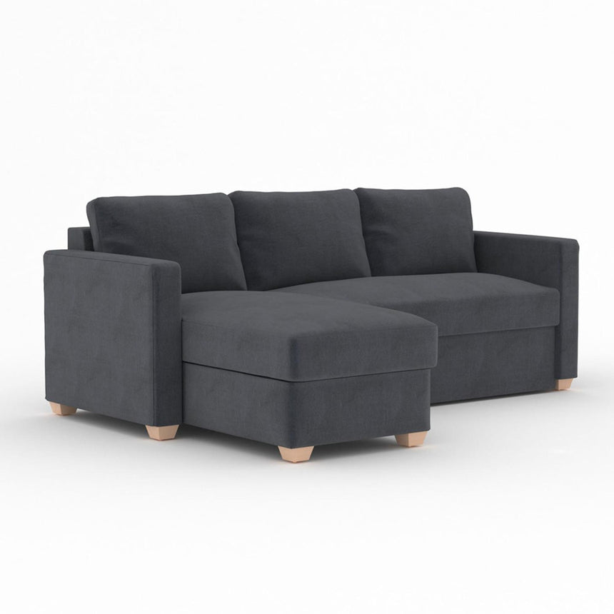 Oscar Sunningdale Granite Fabric Corner Sofa Bed