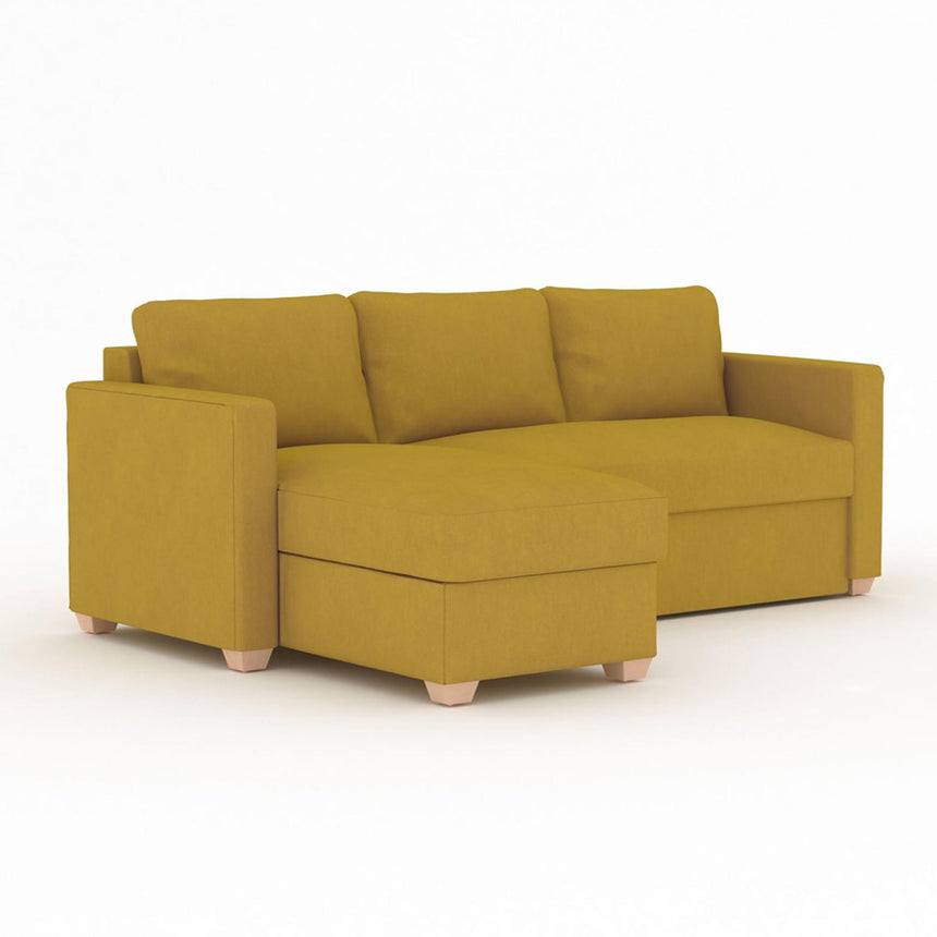 Oscar Sunningdale Saffron Fabric Corner Sofa Bed