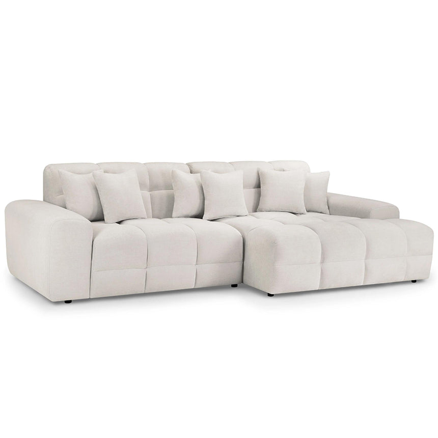 Jacob Cream Fabric Corner Sofa - RHF