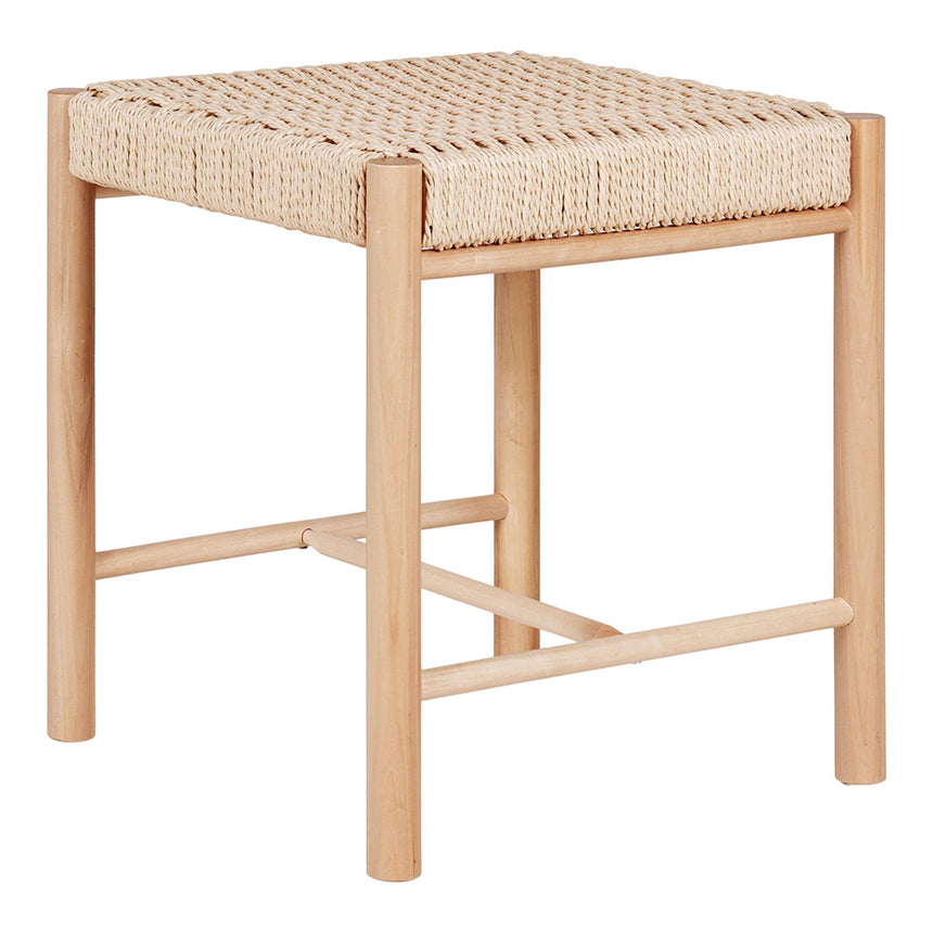 2 x Abano Natural Wicker Square Stool