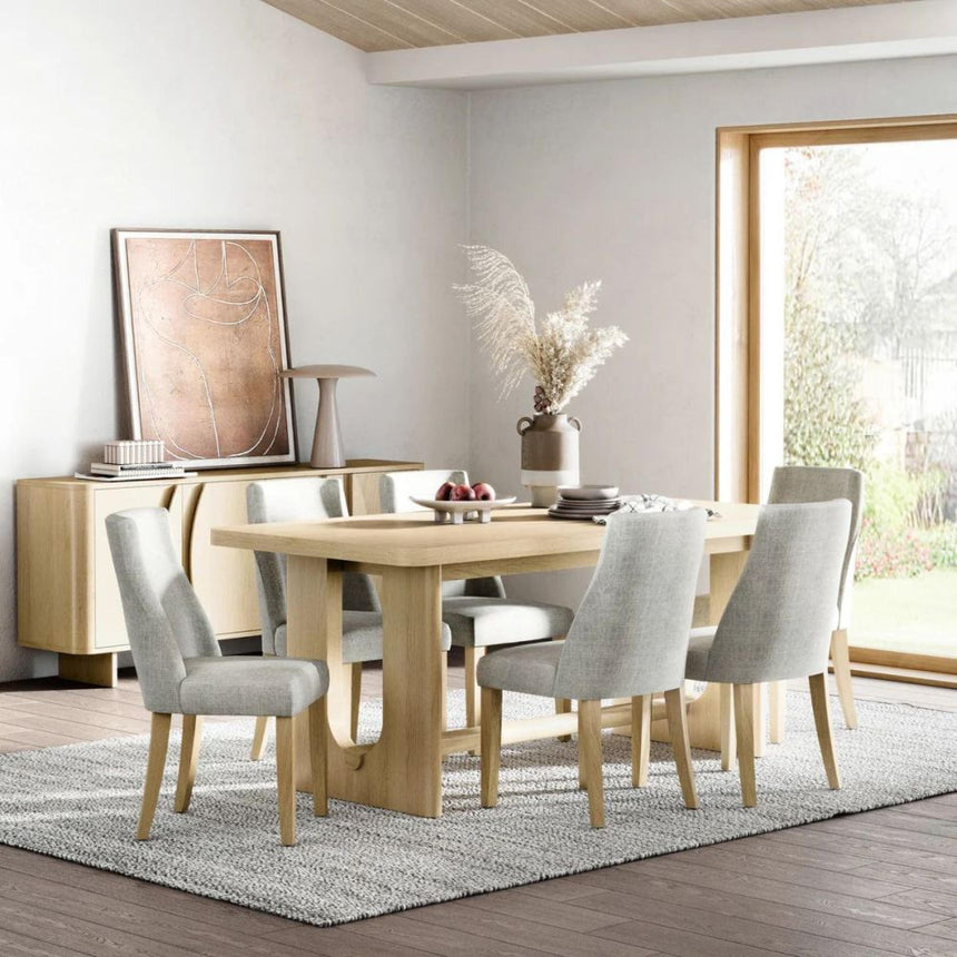 Cara Oak 6-8 Seater Extending Dining Table - 150cm-195cm