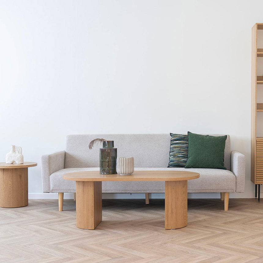 Boavista Natural Wood Oval Coffee Table