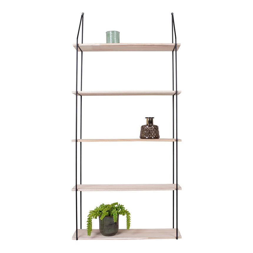 Eindhoven Natural Wood Open Shelving Unit