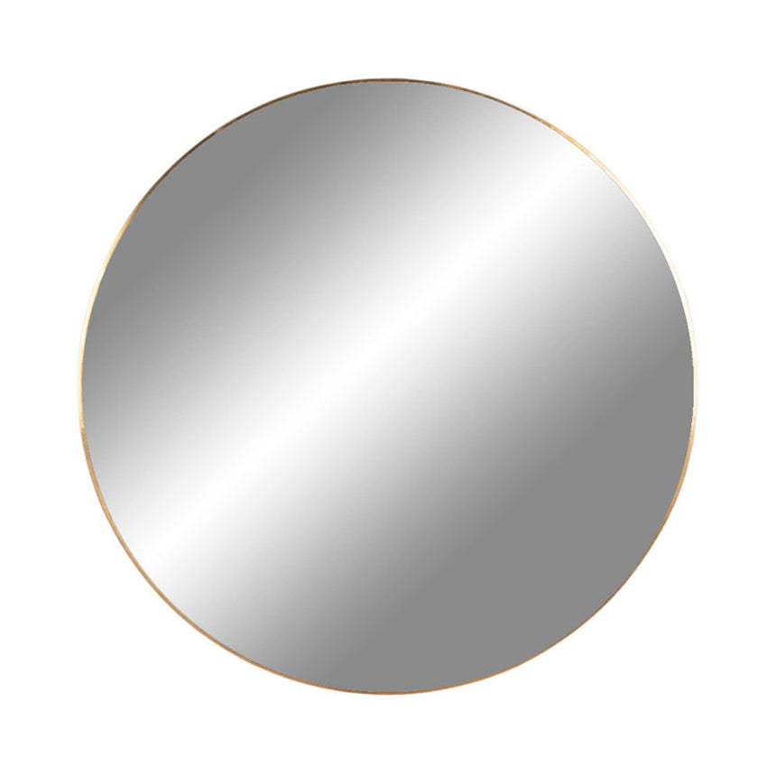 Jersey Brass Finish Round Wall Mirror - 80cm x 80cm
