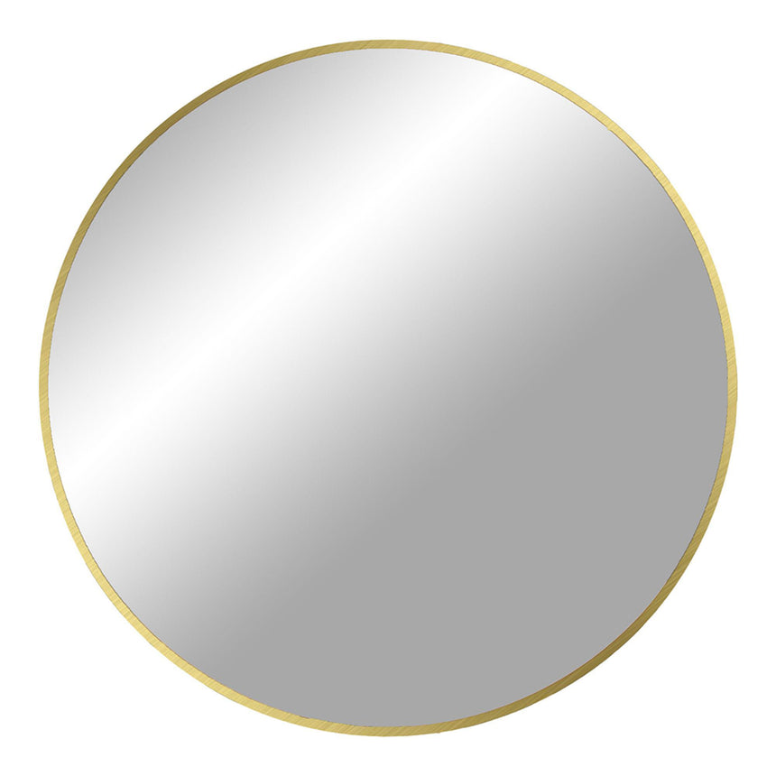 Madrid Brass Finish Round Wall Mirror - 80cm x 80cm