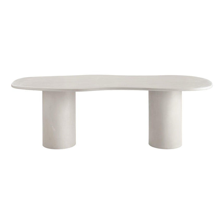 Maranola Concrete Effect 10 Seater Double Pedestal Dining Table - 240cm