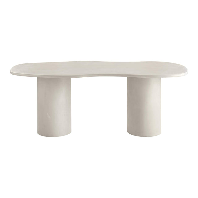 Maranola Concrete Effect 8 Seater Double Pedestal Dining Table - 200cm