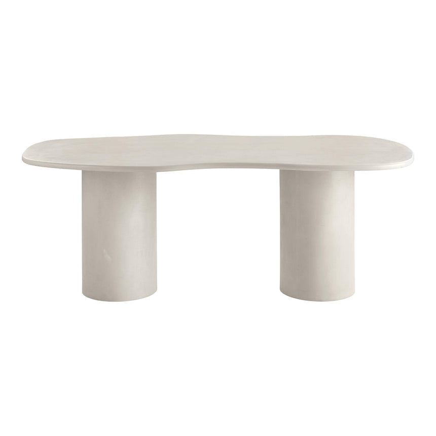 Maranola Concrete Effect 8 Seater Double Pedestal Dining Table - 200cm