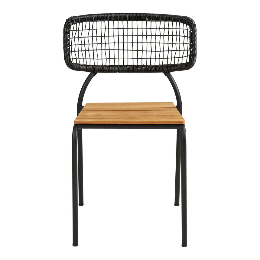 2 x Nashville Black Metal Dining Chair