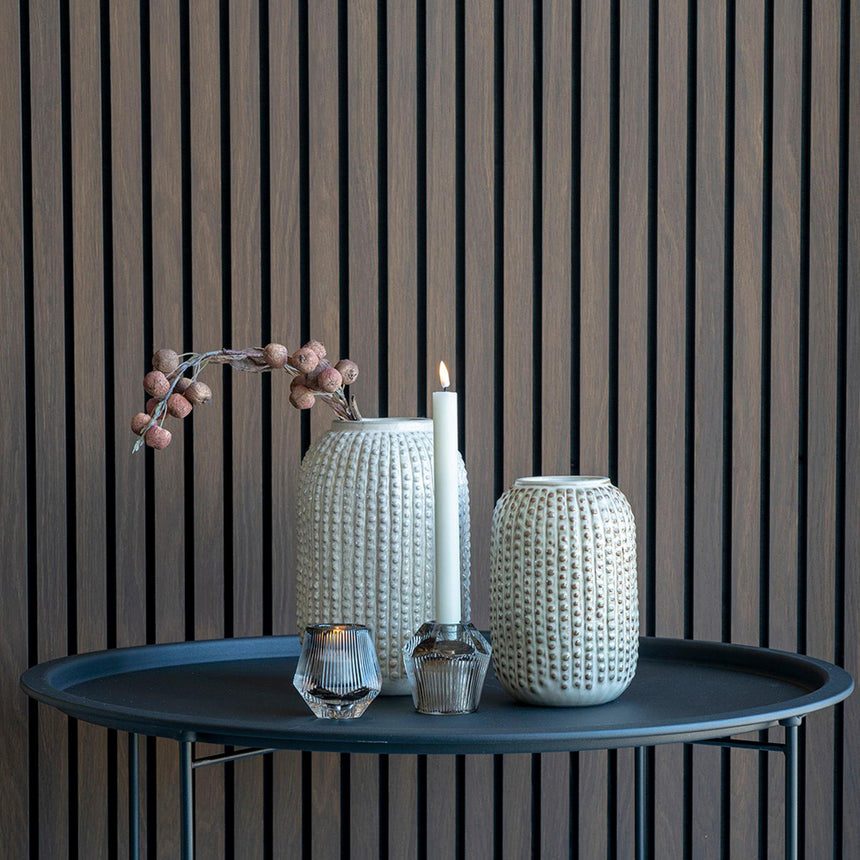 Beige Ceramic Spotted Vase