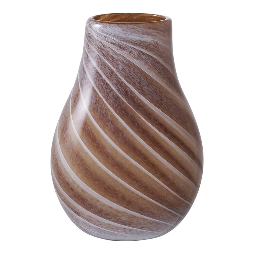 Brown Glass Vase