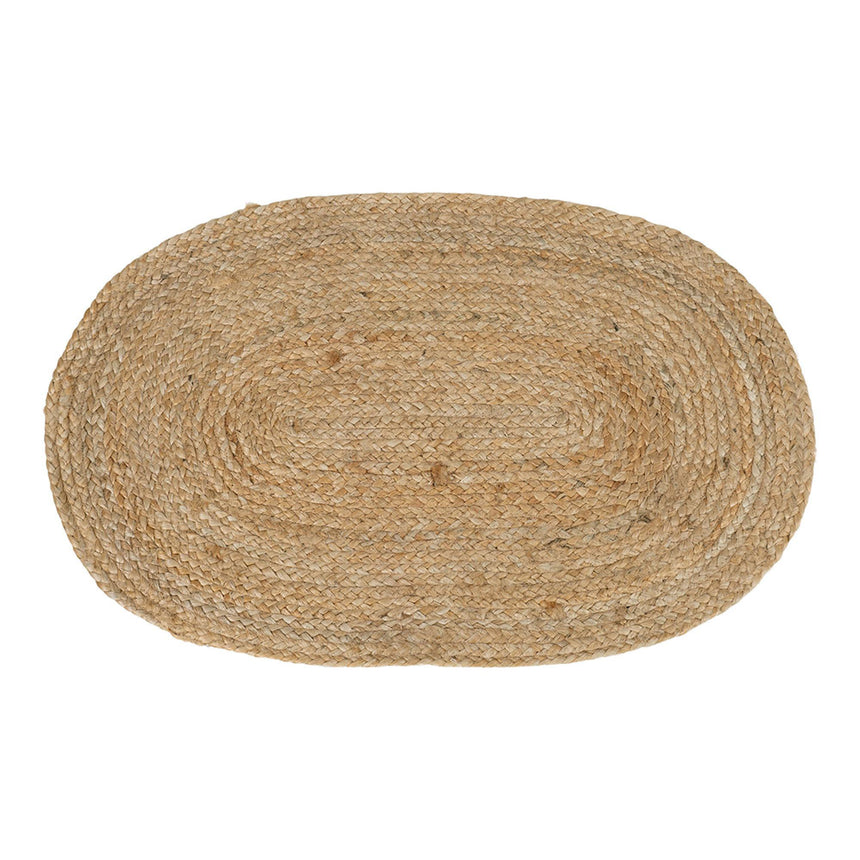 Bombay Natural Jute Oval Doormat  - 80cm x 50cm