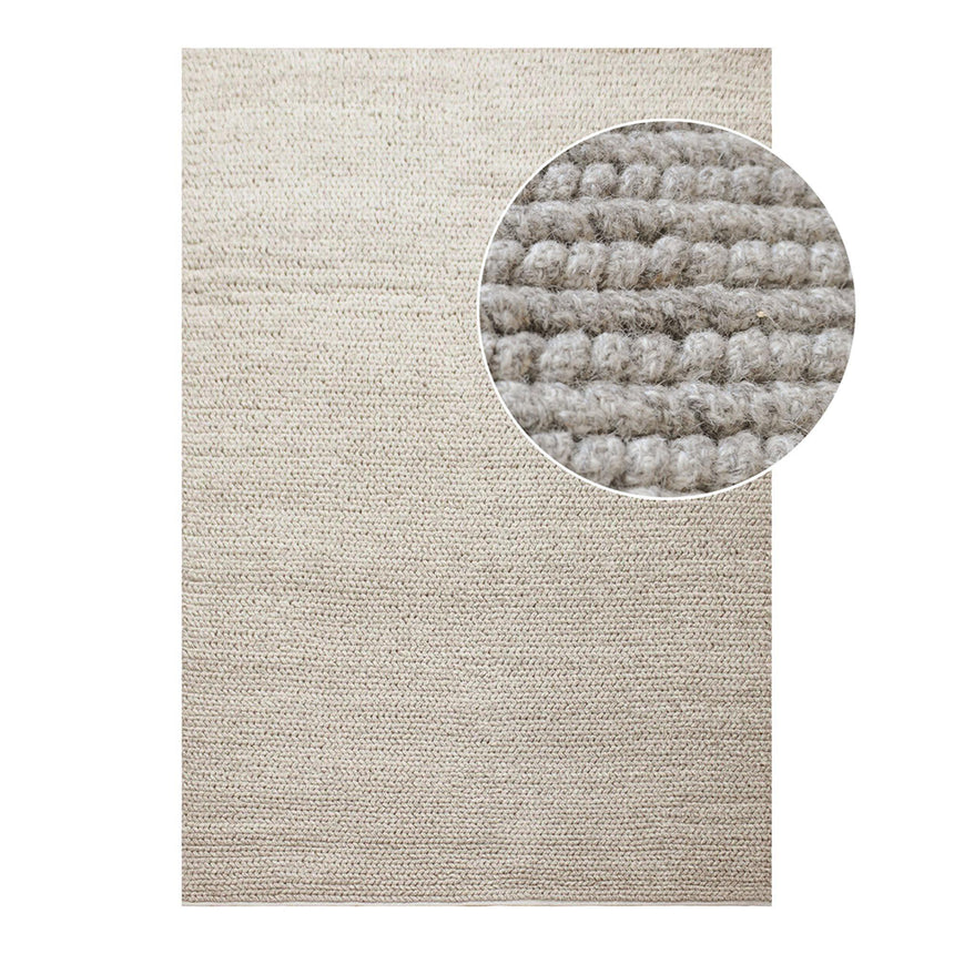 Mandi Natural Grey Rug - 300cm x 200cm