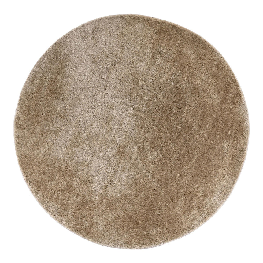 Miami Beige Round Rug - 160cm x 160cm