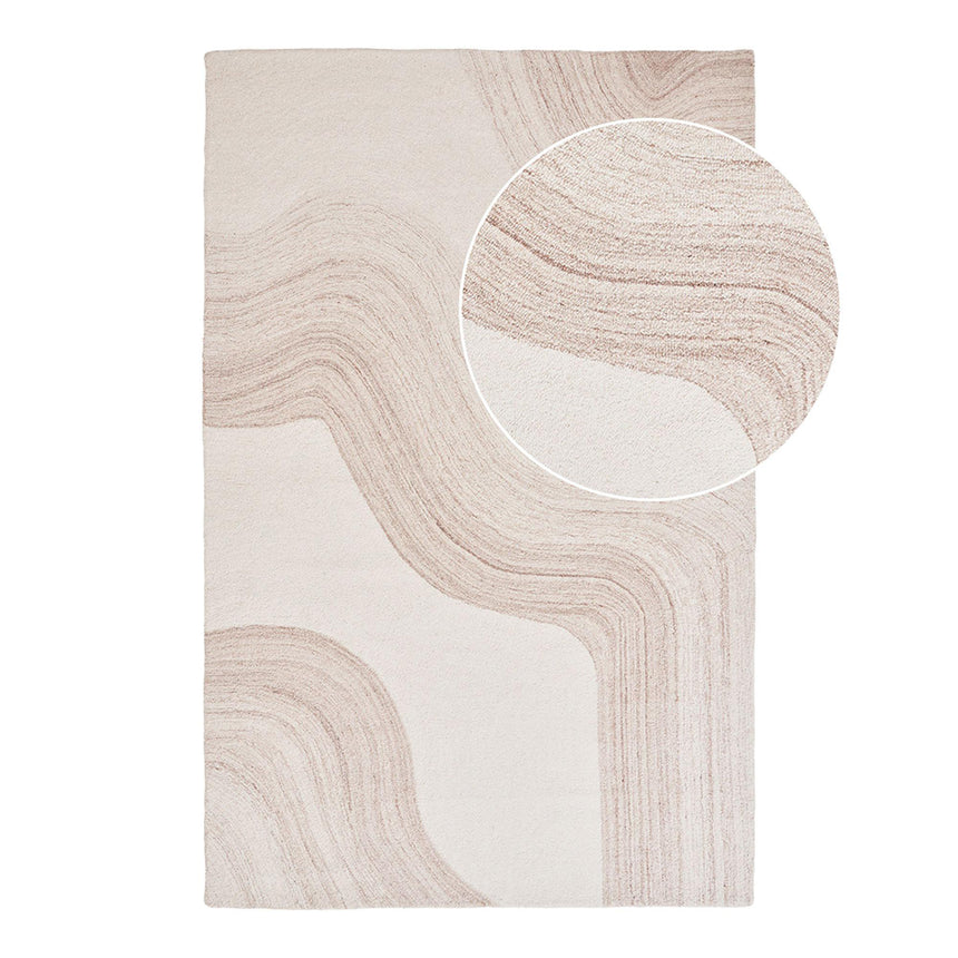 Surat Light Brown Rug - 300cm x 200cm